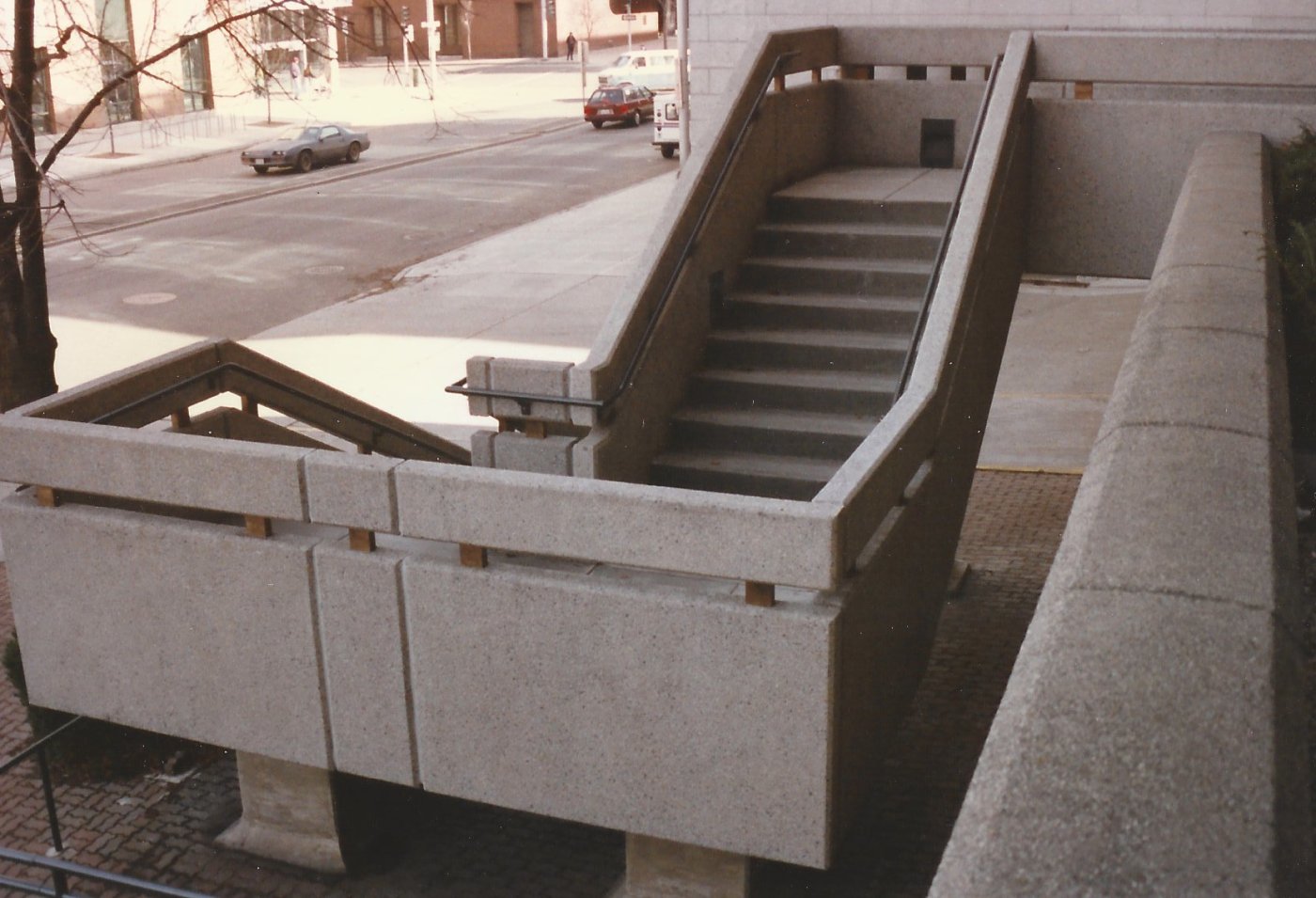 Custom precast stairway at a U.S. courthouse